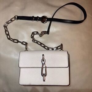 Alexander Wang White/Black Leather Chain Bag